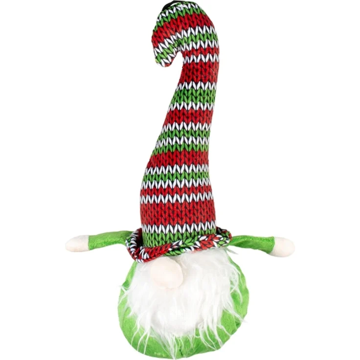 Duvo+ Hundespielzeug Xmas Plüsch grüne Elfe mit Quietscher, 20 x 33,5 x 8 cm, ideal als Weihnachtsgeschenk für Hunde