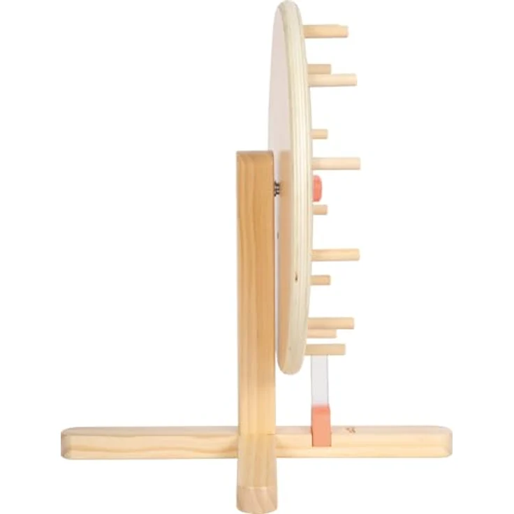 small foot Glücksrad-Gartenfreunde, Holzspielzeug mit beschreibbarer Acrylglasscheibe und austauschbaren Folienscheiben für Kindergeburtstage und Familienfeste – Bild 3