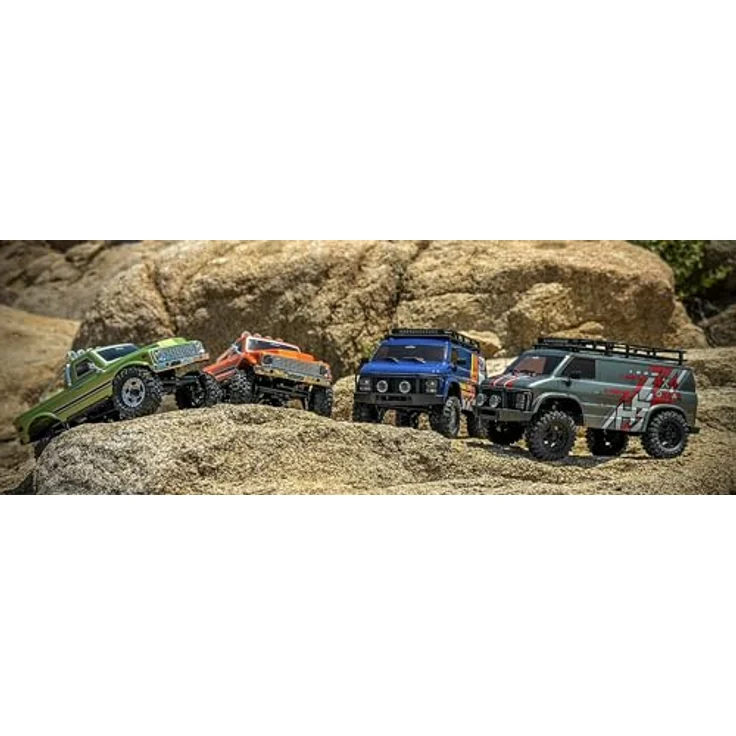 Hobby Plus Crawler CR18P EVO-V2 Rock Van, grau, RTR Brushed, 1:18 Allradantrieb (4WD), 2,4GHz mit LED-Lichtleiste und zwei Dachgepäckträgern – Bild 8