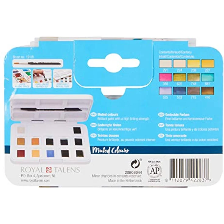 ROYAL TALENS Aquarellfarbe Van Gogh 12er Gedeckte Farben – Bild 6