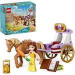 LEGO Disney Princess Belles Pferdekutsche, Prinzessinnen-Set mit Pferde-Spielzeug und Puppe, Kutsche mit Pferdefigur zum Disney Film Die Schöne und das Biest, Geschenk für Mädchen und Jungen 43233
