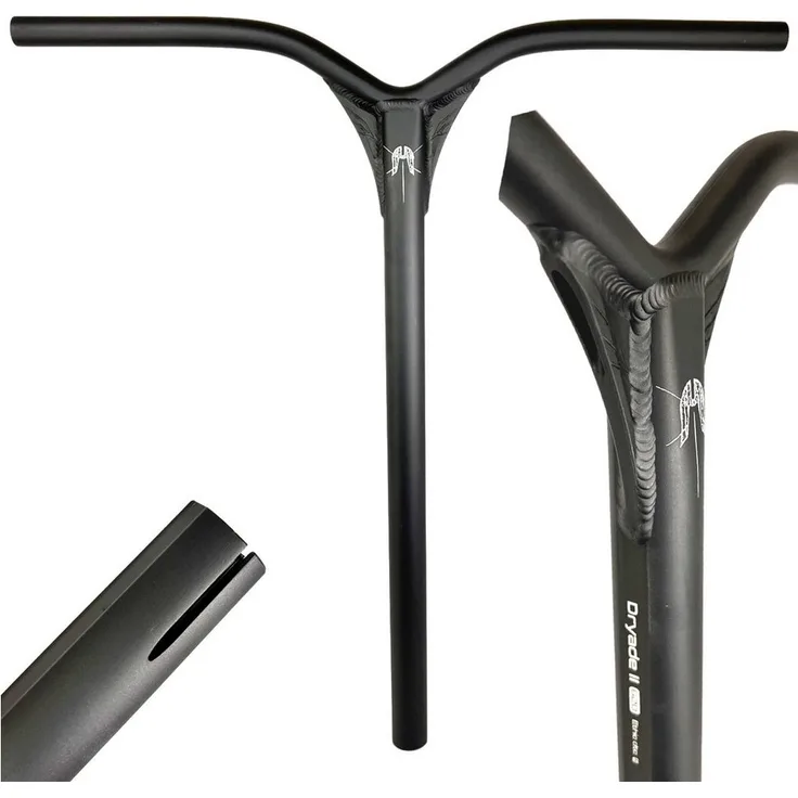 Ethic DTC Stuntscooter Ethic DTC Dryade V2 Alu Stunt-Scooter IHC Bar 62cm Schwarz, Leicht und stabil aus Aluminium 6061, 695g, für Skate Park geeignet