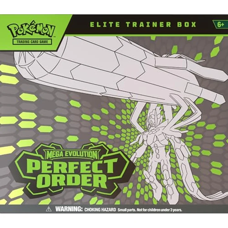 Nintendo Pokémon TCG Mega Evolution Elite-Trainer-Box ETB, 9 Booster-Packs, exklusive Promokarte, 65 Kartenhüllen, umfassendes Spielzubehör – Bild 1