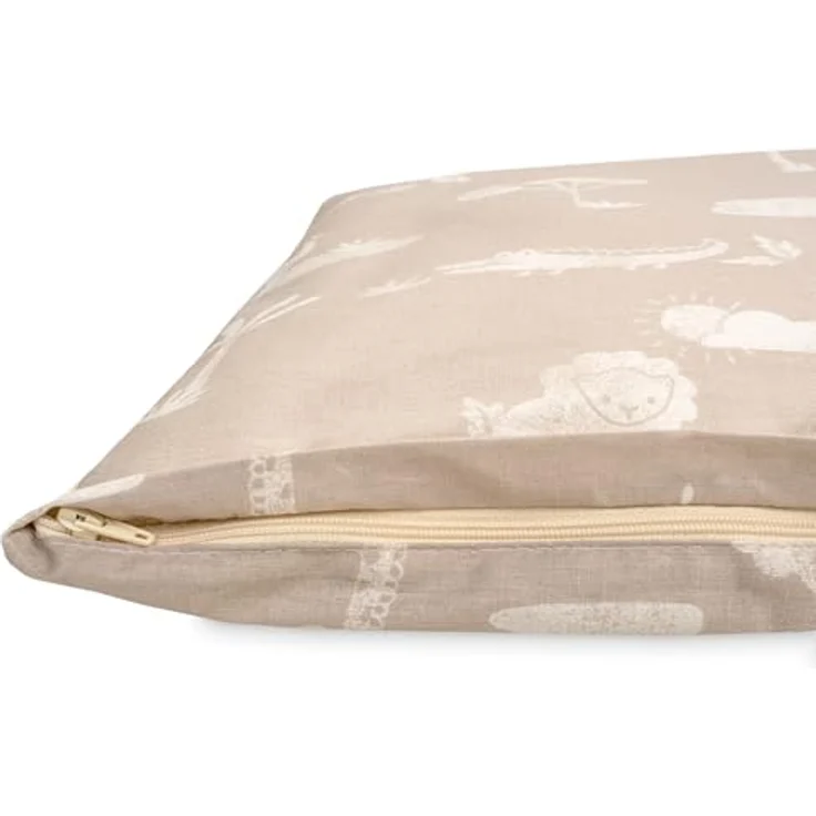 Julius Zöllner Bettwäsche Organic Jungle Dream, 2-teiliges Set für Babybett, schadstoffgeprüft, atmungsaktiv, Gr. 80x80 und 35x40 cm – Bild 3