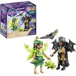 PLAYMOBIL 71350 Forest Fairy & Bat mit Seelentieren Spielset, 26-teilig mit abnehmbaren Feenflügeln, Mehrfarbig