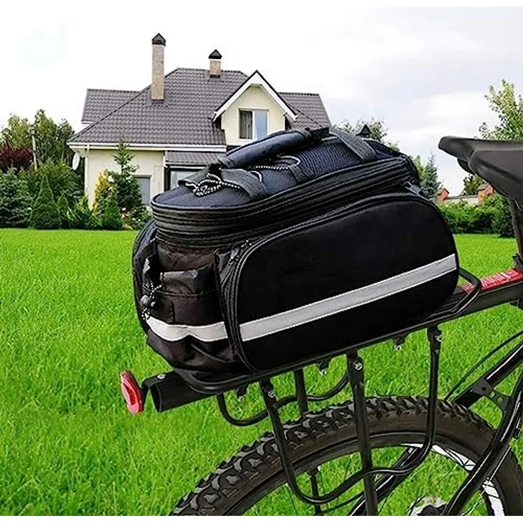 BAYLI Universal Fahrrad Gepäckträger für hinten, 50 kg belastbar, Aluminium, schnellspannend, schwarz, passend für 24-29 Zoll Fahrräder – Bild 7