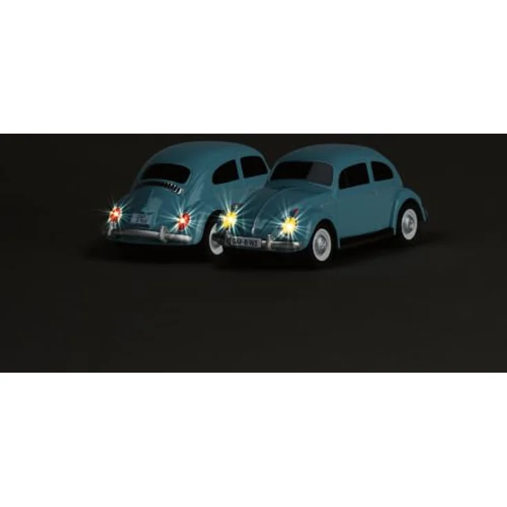 Carson Modellsport VW Beetle 1:87 RC Modellauto, Elektro Straßenmodell in Bahamablau, inkl. Akku und Ladegerät, 2WD mit LED-Beleuchtung und 45 Minuten Fahrzeit – Bild 4