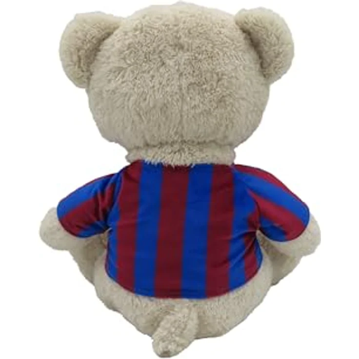 CyP Brands FC Barcelona Plüschbär, 35 cm mit Barça-T-Shirt, Beige, offizielles Produkt – Bild 4