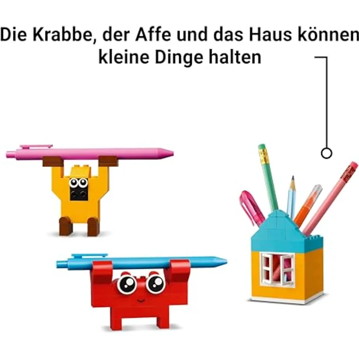 LEGO Classic Kreative Spaßbox, Bunte Bausteine für fantasievolle Rollenspiele, Bauset für Anfänger, Spielzeug für Mädchen und Jungen ab 5 Jahren, Modelle zum Umbauen 11042, von LEGO. – Bild 4