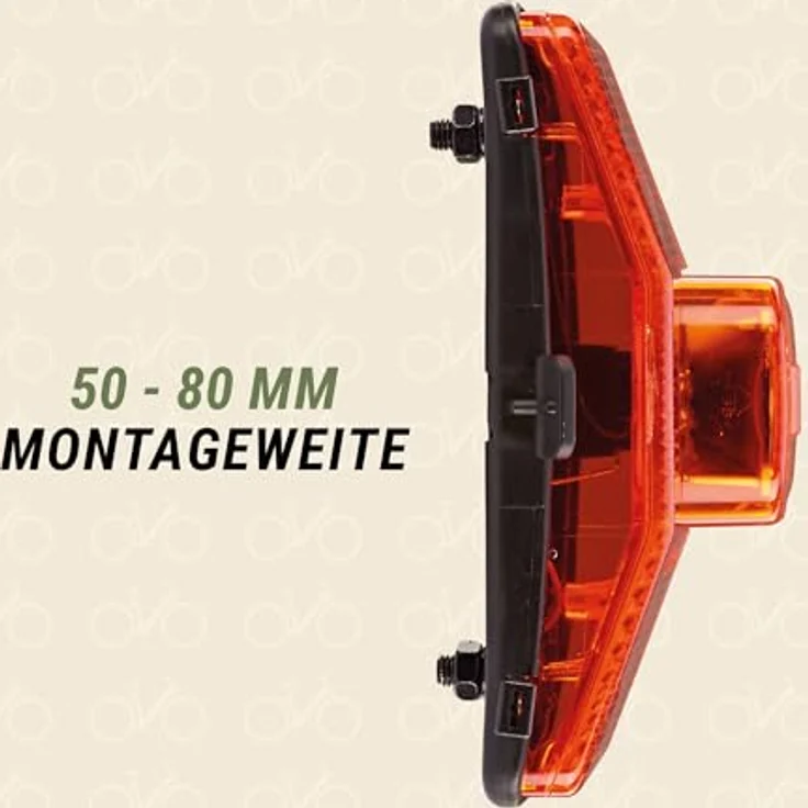 Prophete Fahrradbeleuchtung | Rücklicht Gepäckträger | Länge:160mm Breite:60 Höhe:50mm – Bild 6