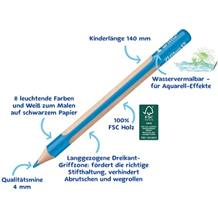 Pelikan griffix Buntstifte, 8+1 stück, in Faltschachtel – Bild 4