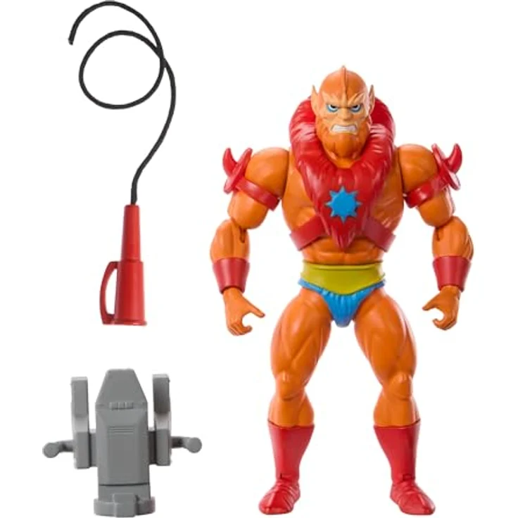 Masters of the Universe Origins, Beast Man-Actionfigur, ca. 14 cm groß, beweglich mit abnehmbarer Rüstung und Peitsche, HYD18 – Bild 1