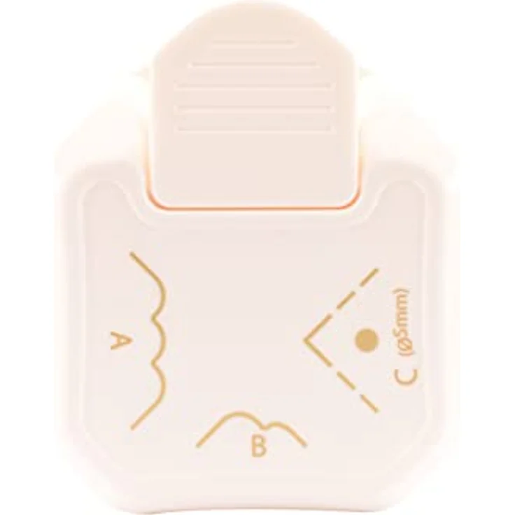 Vaessen Creative 2137-077 3-in-1 Eckenstanzer, für runde Ecken und Etiketten, weiß-pink, geeignet für Papier bis 220 g/m² – Bild 3