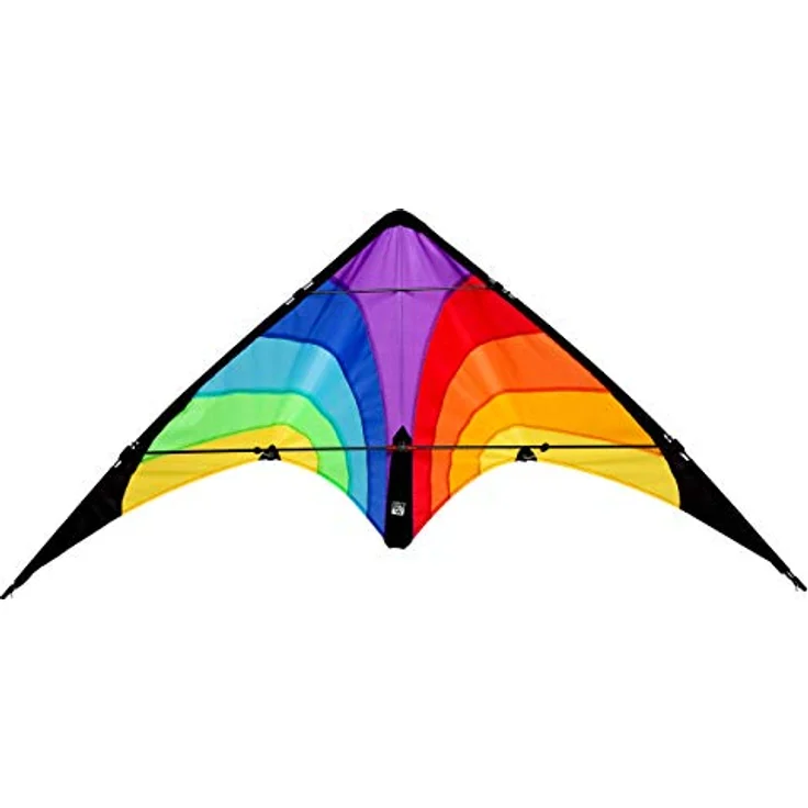 Wolkenstürmer Kinder Lenkdrachen Fancy bunt, Ready to Fly mit Glasfaser-Gestänge, Einsteigerlenkdrachen – Bild 1