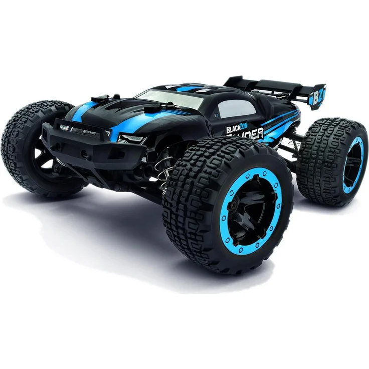 Blackzon Slyder ST Turbo 1/16 4WD 2S Brushless RC Monstertruck, Allradantrieb, bürstenloser Motor, Höchstgeschwindigkeit 34 km/h, Blau