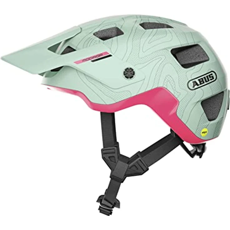 ABUS MTB-Helm MoDrop MIPS - Mountainbike-Helm mit MIPS-Technologie, individuelle Passform - Unisex - Mint (iced mint), Größe L – Bild 1