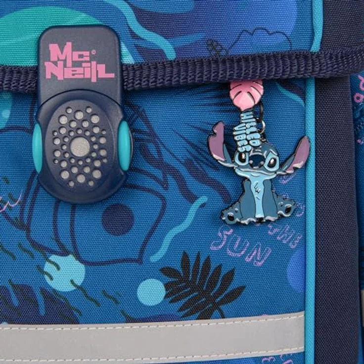 McNeill Schulranzenset PERFECTO, 5-teilig, Kollektion 2024, STITCH - robuster Rucksack für Schule mit praktischem Stauraum – Bild 5