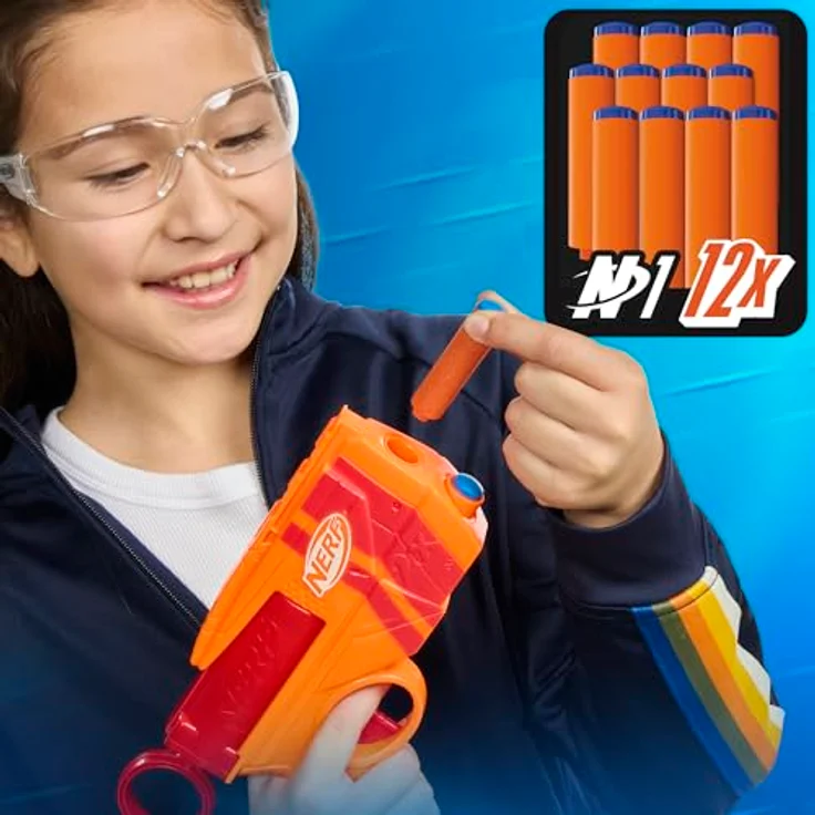 NERF N Series Duo Pack Dart-Blaster, 2 Blaster mit 12 N1 Darts, große Reichweite und Präzision, Outdoorspielzeug für Kinder ab 8 Jahren – Bild 5