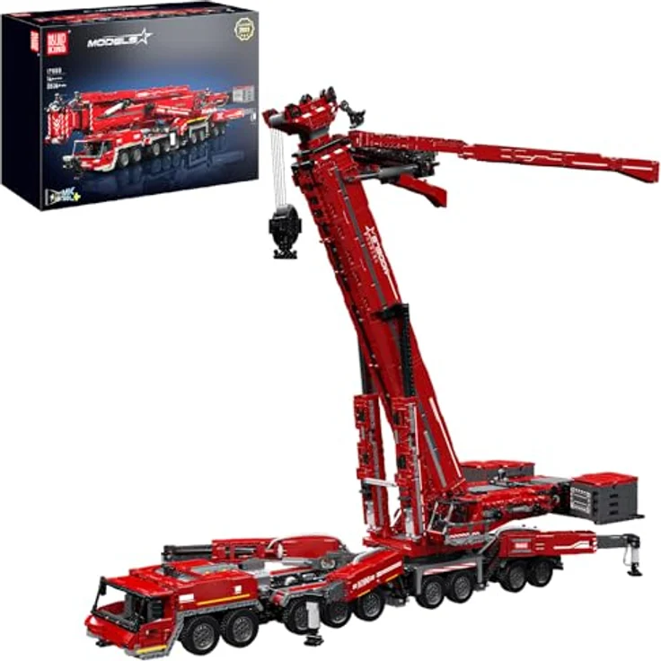 Mould King LTM 11200, Ferngesteuerter Kranwagen mit 8506 Klemmbausteinen, 160 cm Ausleger und USB-betriebenem Design – Bild 1