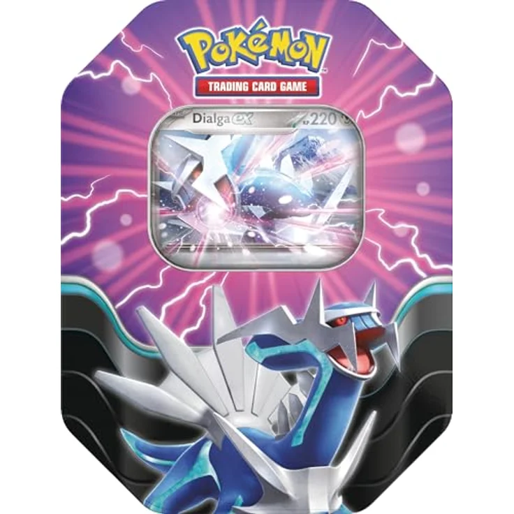 AMIGO Spiel + Freizeit GmbH Pokemon Tin #118 Azur-Legenden Dialga-ex (Deutsch) - Holografische Promokarte mit Dialga-ex und 4 Boosterpacks – Bild 2
