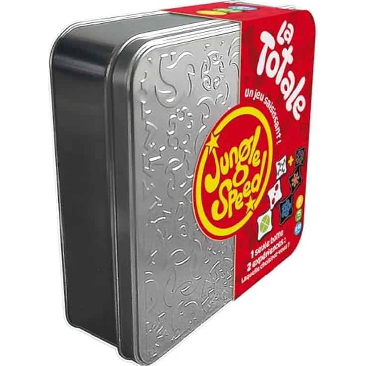 Asmodee Jungle Speed La Totale, Kartenspiel für 2-10 Spieler, inkl. 2 Kartenpaketen, in exklusiver Metallbox, Version Française, ab 7 Jahren, 15 Min Spieldauer – Bild 2