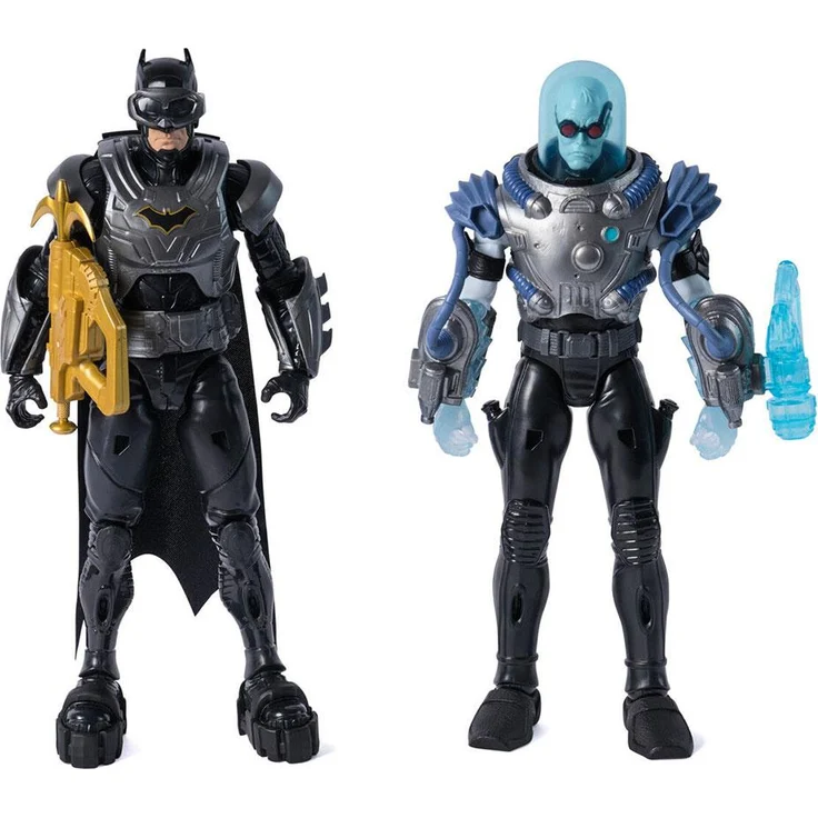 Spin Master DC Comics Batman Adventures Battle Pack, Actionfiguren-Set mit 30 cm Batman und Mr. Freeze, 17 Zubehörteile, Mehrfarbig – Bild 1