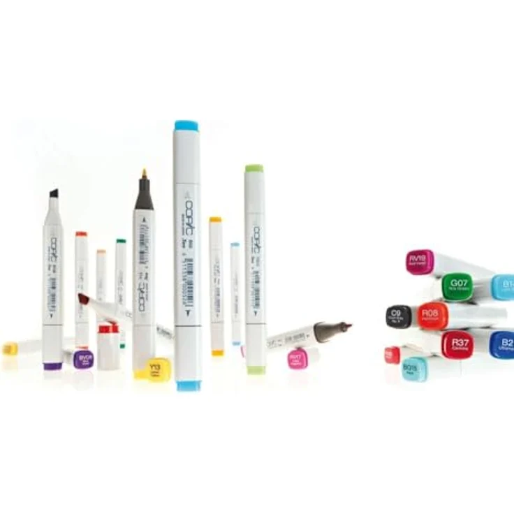 COPIC Classic Marker Set A mit 72 Farben, professionelle Layoutmarker, alkoholbasiert, im praktischen Acryl-Display zur Aufbewahrung und einfachen Entnahme – Bild 5
