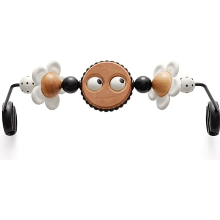 BabyBjörn Spielzeug für Babywippe, Fröhliche Augen, schwarz & weiß, BPA- und PVC-frei, entwicklungsfördernd – Bild 1