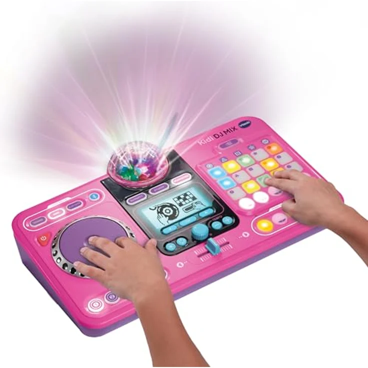 Vtech® Kidi DJ Mix, Spielzeug-Musikinstrument in pink mit Bluetooth-Funktion, 10-in-1, integriertes Mikrofon und Discolicht – Bild 2