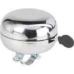FISCHER Fahrradglocke im Retrolook, Silber/Verchromt