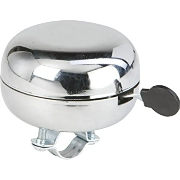 FISCHER Fahrradglocke im Retrolook, Silber/Verchromt