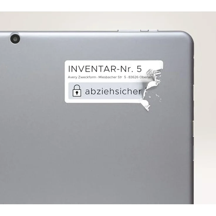 Avery Zweckform L6145-20 Abziehsichere Etiketten, 45,7 x 25,4 mm, 800 Stück, weiß, reiß- und wasserfest, temperaturbeständig – Bild 5