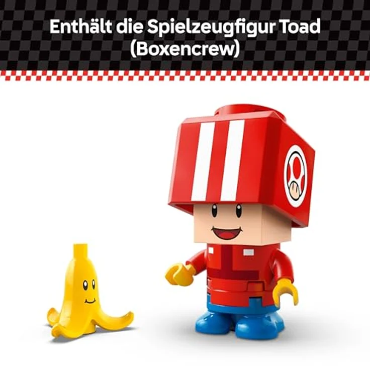 LEGO Super Mario 72032 Kart™ – Standard-Kart Bausatz mit Toad Figur und interaktiven Soundeffekten, Mehrfarbig – Bild 4