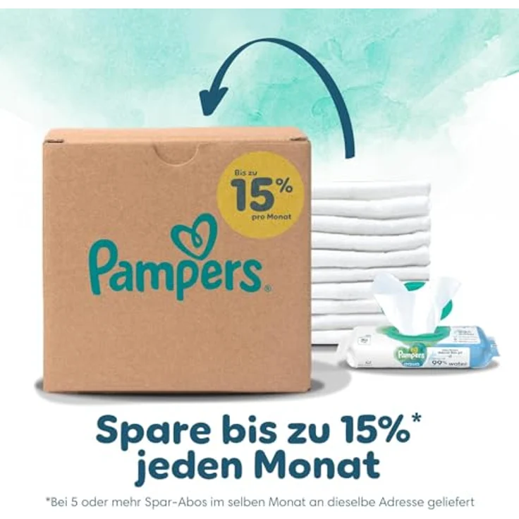 Pampers Premium Protection Windeln Gr.2 Mini (4-8 kg), Big Pack, 74 St., hautfreundlich und atmungsaktiv – Bild 11