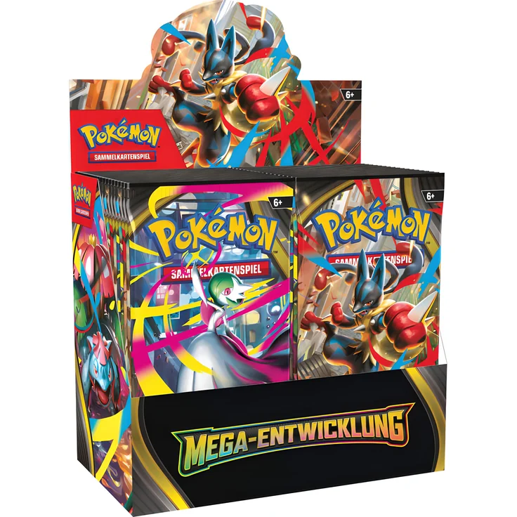 The Pokémon Company Pokémon Mega-Entwicklung Booster Display, 36 Booster, Deutsch, Karton
