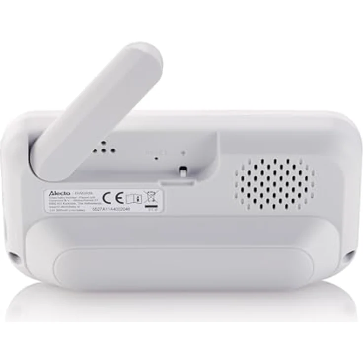 Alecto DVM2028 - Babyphone mit Kamera und 2,8 Zoll Bildschirm - Nachtsicht, Temperaturanzeige und bis zu 19 Stunden Standby-Zeit - Weiß/Grau – Bild 4