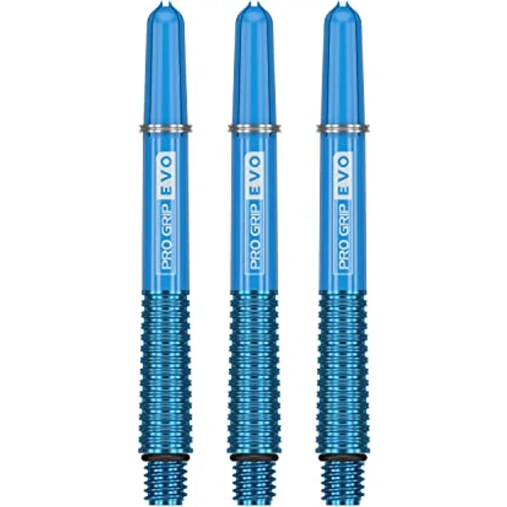 Target Darts Blau Pro Grip Evo Aluminium Dartschäfte Zwischenbericht