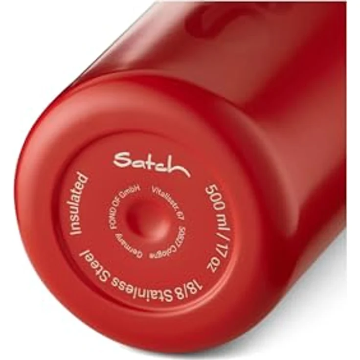 Satch 0,5 Trinkflasche Edelstahl red – Bild 7