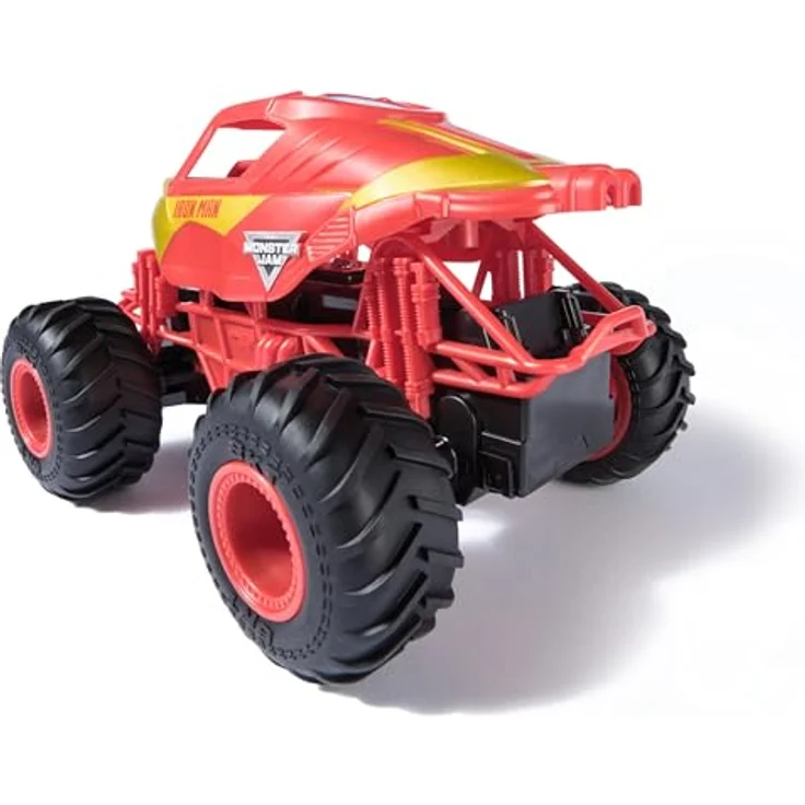 Monster Jam, Marvel Iron Man RC, Ferngesteuerter Truck, 2,4 GHz-Steuerung, Maßstab 1:24, ab 3 Jahren, rot-golden – Bild 3
