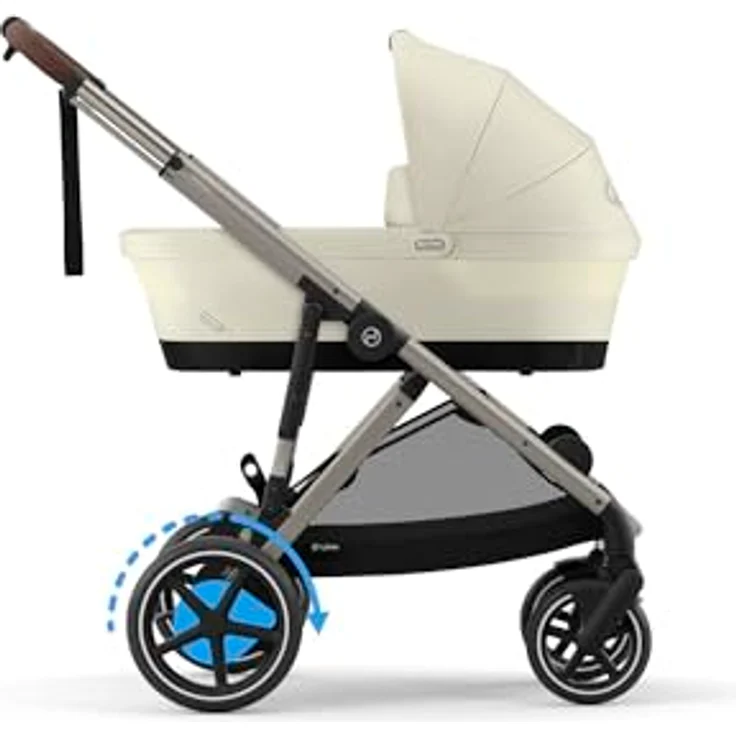 Cybex eGazelle S, Kinderwagen mit elektrischem Antrieb und Wiegefunktion, großer Einkaufskorb, Multi-Terrain-Support – Bild 3