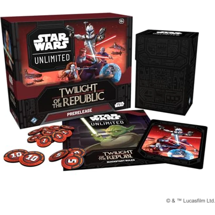 Fantasy Flight Games Star Wars Unlimited – Niedergang der Republik Pre-Releasebox, Sammelkartenspiel mit 6 Booster-Packs und exklusiven Promo-Karten – Bild 3