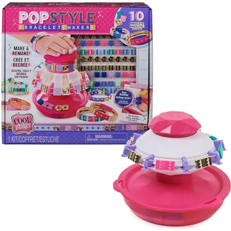 Cool MAKER PopStyle Armband Studio - 10 Coole Kachelarmbänder selbermachen und Immer Wieder neu gestalten, geht super einfach, für Kinder ab 6 Jahren