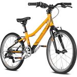 PROMETHEUS BICYCLES PRO Kinderfahrrad 20 Zoll Jungen Mädchen | 7-Gang Schaltung, leichter Aluminiumrahmen, Schwarz Matt Orange