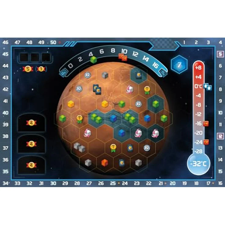 Stronghold Games Terraforming Mars Würfelspiel, kartengesteuertes Spiel mit speziellen Ressourcenwürfeln und vielfältigen Unternehmensstrategien – Bild 4