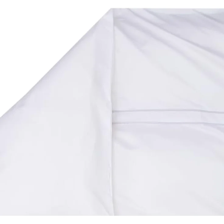 Möve Noblesse Bettwäsche-Set 200x200 cm + 2 * 80x80 cm, 100% Baumwolle, hautsympathisch, White/Moonlight – Bild 3