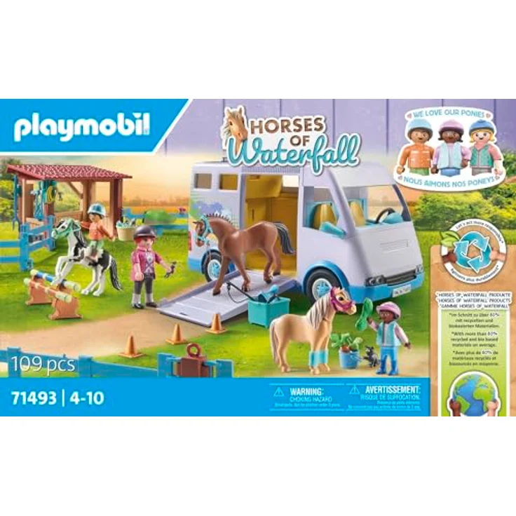 Playmobil® Konstruktions-Spielset Mobile Reitschule (71493), Horses of Waterfall, (109 St), Made in Europe - Preisvergleich – Bild 4