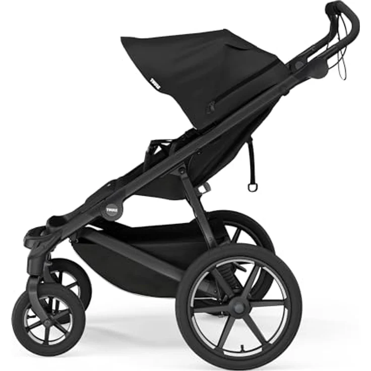 Thule Urban Glide 4-wheel Buggy Für Jedes Terrain Black One-Size, Schwenkbare Vorderräder, Beinauflage, Einklappbar – Bild 2
