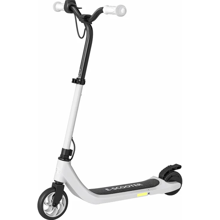 MH Handel GmbH E-Scooter, Elektro-Tretroller mit 6 km Reichweite, Stahlrahmen, höhenverstellbarer Lenker, schwarz+weiß, 76 x 53 x 95 cm