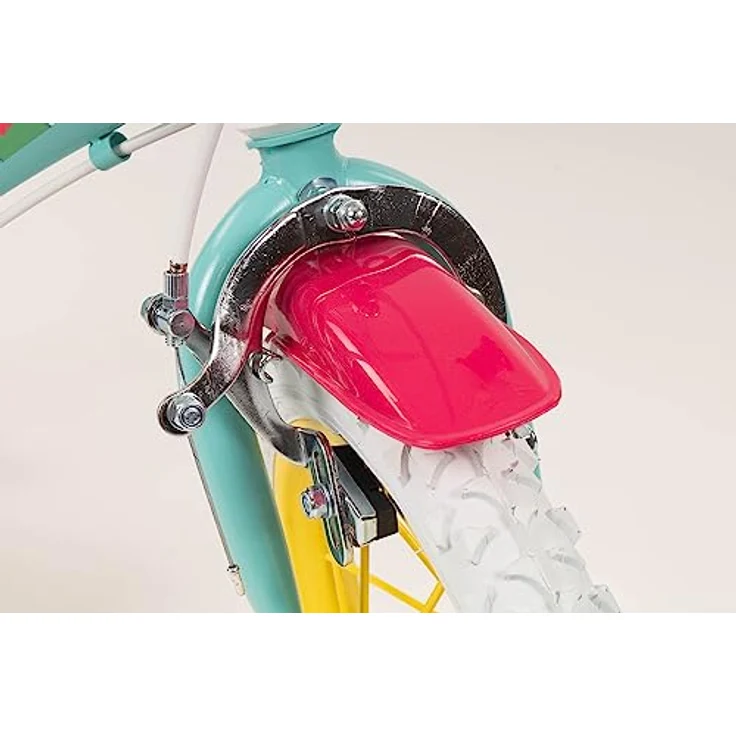 Toimsa Kinderfahrrad Peppa Pig 12 Zoll mit Stützrädern Korb Puppensitz 3-5 Jahre, Pink – Bild 4