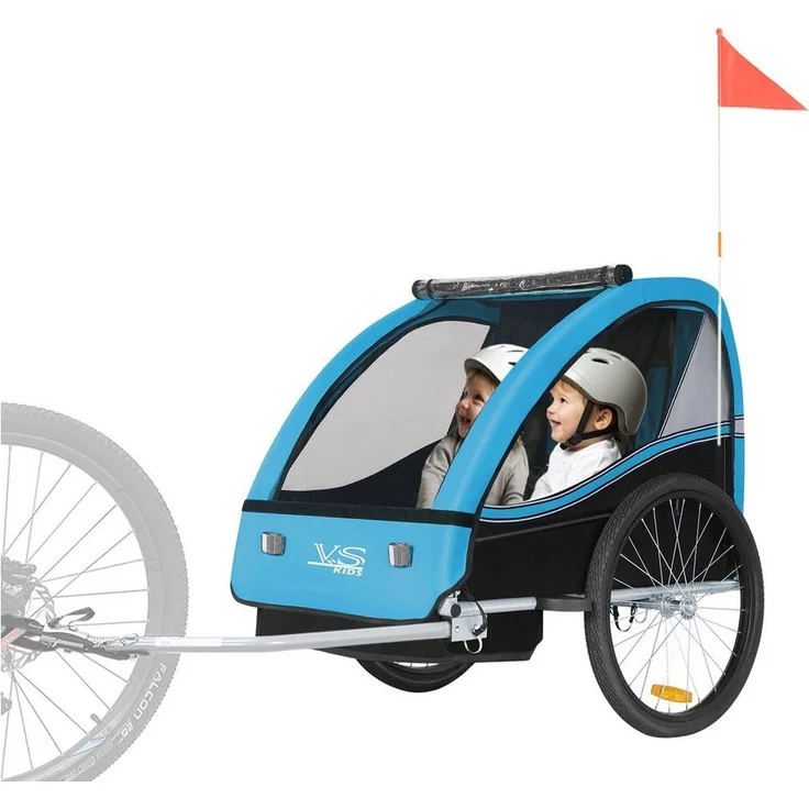 TIGGO Fahrradkinderanhänger Tiggo VS Kinderanhänger - Maximaler Komfort, UV-Schutz, 5-Punkt-Sicherheitsgurtsystem, für 1 oder 2 Kinder – Bild 1
